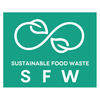 A green square with the words Sustainable Food Waste and the letters SFW, all in white