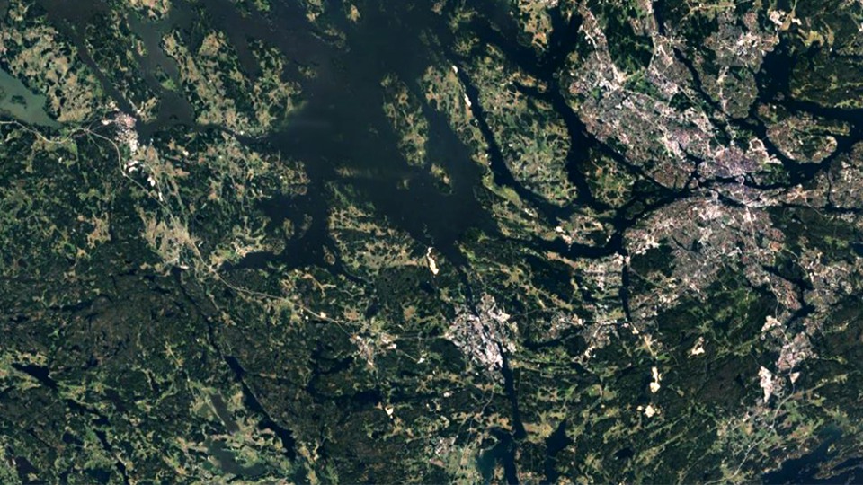 En satelitbild